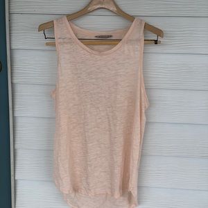 NWOT Athleta Scoop neck racer back Tank in light pink